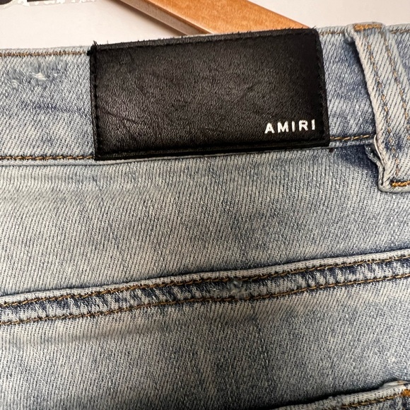 AMIRI  men’s blue art Patch Jeans - Picture 9 of 10